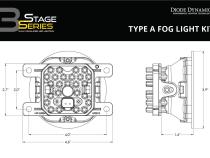 SS3 LED Fog Light Kit for 2015-2021 Subaru Impreza (w/ Eyesight Package) Yellow SAE Fog Pro w/ Backlight Diode Dynamics