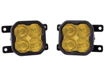 SS3 LED Fog Light Kit for 2009-2014 Ford Focus Yellow SAE Fog Pro w/ Backlight Diode Dynamics