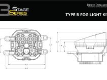 SS3 LED Fog Light Kit for 22-24 Toyota RAV4 TRD Off-Road/Adventure, Max Yellow SAE Fog Diode Dynamics