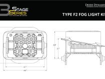 SS3 Pro Type F2 Kit ABL Yellow SAE Fog Diode Dynamics