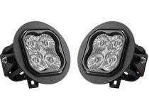 SS3 LED Fog Light Kit for 2011-2014 Ford F-150 White SAE Fog Pro w/ Backlight Diode Dynamics