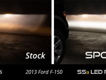 SS3 LED Fog Light Kit for 2011-2014 Ford F-150 White SAE Fog Pro w/ Backlight Diode Dynamics