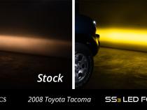 SS3 LED Fog Light Kit for 2005-2011 Toyota Tacoma White SAE Fog Max w/ Backlight Diode Dynamics
