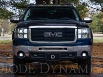 SS3 LED Fog Light Kit for 2007-2013 GMC Sierra 1500 Yellow SAE Fog Sport w/ Backlight Diode Dynamics