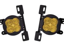 SS3 LED Fog Light Kit for 2020-2021 Jeep Gladiator Yellow SAE Fog Max w/ Backlight Type MR Bracket Kit Diode Dynamics
