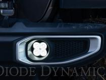 SS3 LED Fog Light Kit for 2020-2021 Jeep Gladiator White SAE Fog Sport w/ Backlight Type MS Bracket Kit Diode Dynamics