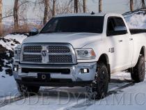 SS3 LED Fog Light Kit for 2010-2018 Ram 2500/3500 White SAE Fog Pro w/ Backlight Diode Dynamics