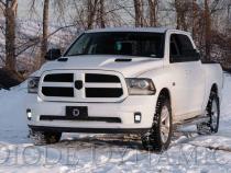 SS3 LED Fog Light Kit for 2013-2018 Ram 1500 Yellow SAE Fog Sport w/ Backlight Diode Dynamics