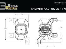 SS3 Max Type Ram Vert Kit ABL Yellow SAE Fog Diode Dynamics