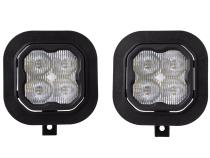 SS3 LED Fog Light Kit for 2011-2016 Ford Super Duty F-250/F-350 White SAE Fog Sport w/ Backlight Diode Dynamics