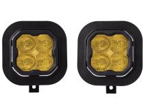 SS3 LED Fog Light Kit for 2011-2016 Ford Super Duty F-250/F-350 Yellow SAE Fog Max w/ Backlight Diode Dynamics