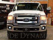 SS3 LED Fog Light Kit for 2011-2016 Ford Super Duty F-250/F-350 Yellow SAE Fog Max w/ Backlight Diode Dynamics
