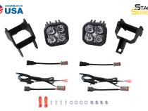 SS3 LED Fog Light Kit for 1999-2010 Ford Super Duty F-250/F-350 Yellow SAE Fog Sport w/ Backlight Diode Dynamics