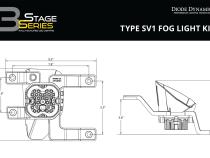 SS3 Pro Type SV1 Kit ABL Yellow SAE Fog Diode Dynamics