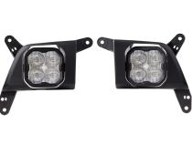 SS3 LED Fog Light Kit for 2020-2021 Chevrolet Silverado HD 2500/3500 White SAE Fog Sport w/ Backlight Diode Dynamics