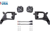 SS3 LED Fog Light Kit for 2020-2021 Chevrolet Silverado HD 2500/3500 White SAE Fog Sport w/ Backlight Diode Dynamics