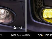 SS3 LED Fog Light Kit for 2011-2014 Subaru WRX/STi Yellow SAE Fog Sport w/ Backlight Diode Dynamics