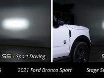 Stage Series 2in LED Ditch Light Kit for 2021 Ford Bronco Sport, Sport White Combo Diode Dynamics
