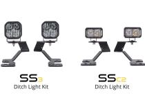 Stage Series 2in LED Ditch Light Kit for 2021 Ford Bronco Sport, Pro White Combo Diode Dynamics