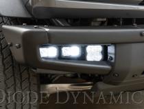 Stage Series Fog Pocket Kit for 2021 Ford Bronco, White Pro Diode Dynamics