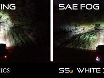 SS3 LED Fog Light Kit for 2010-2013 Toyota 4Runner, Yellow SAE Fog Pro with Backlight Diode Dynamics