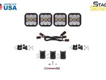 SS5 Sport Universal CrossLink 4-Pod Lightbar Yellow Driving Diode Dynamics