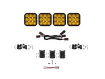 SS5 Pro Universal CrossLink 4-Pod Lightbar Yellow Driving Diode Dynamics