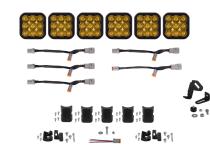 SS5 Pro Universal CrossLink 6-Pod Lightbar Yellow Driving Diode Dynamics