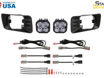 SS3 LED Fog Light Kit for 2007-2014 Chevrolet Tahoe Z71, Yellow SAE Fog Max with Backlight Diode Dynamics