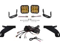 SS5 Bumper LED Pod Light Kit for 2021-2022 Ford F-150, Sport Yellow Combo Diode Dynamics