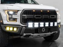 SS5 Grille CrossLink Lightbar Kit for 2017-2020 Ford Raptor Sport Yellow Combo Diode Dynamics