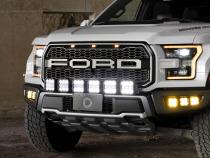 SS5 Grille CrossLink Lightbar Kit for 2017-2020 Ford Raptor Pro Yellow Combo Diode Dynamics