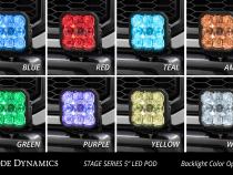 SS5 Bumper LED Pod Light Kit for 2017-2020 Ford Raptor Pro White Combo Diode Dynamics