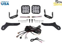 SS5 Bumper LED Pod Light Kit for 2017-2020 Ford Raptor Pro White Combo Diode Dynamics