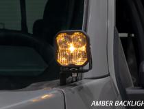 Stage Series Backlit Ditch Light Kit for 2021-2022 Ford F-150, SS3 Pro Yellow Combo Diode Dynamics