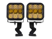 Stage Series Ditch Light Kit for 2022 Toyota Tundra SS5 Pro Diode Dymanics Yellow Combo Diode Dymanics