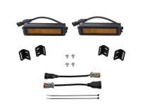 SS6 LED Fog Light Kit for 2022 Toyota Tundra Amber Wide Diode Dymanics