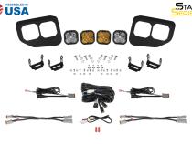 SS3 LED Fog Pocket Kit for 2020-2022 Ford Super Duty, Yellow Max Diode Dynamics