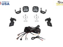 20-Present Polaris RZR A-Pillar LED Pod Kit, SS5 Sport White Combo Diode Dynamics