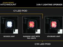 HitchMount LED Pod Reverse Kit for Ford F-150 2021-2023, C1R Diode Dynamics