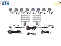RGBW Rock Light Installer Magnet Mount Kit (8-pack) Diode Dynamics