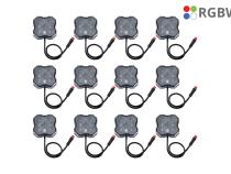 RGBW Rock Light Installer Kit w/Controller (12-pack)