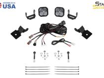 Stage Series SS3 A-Pillar Pod Kit for 2014-2018 Polaris RZR XP, Sport Yellow Combo Diode Dynamics