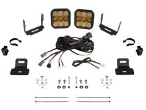Stage Series Ditch Light Kit for 2017-2024 Can-Am Maverick X3 SS5 Pro Yellow Combo Diode Dynamics