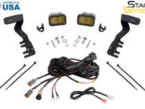 Stage Series 2 Inch LED Ditch Light Kit for 2024-Present Toyota Tacoma, Sport White Combo Diode Dynamics