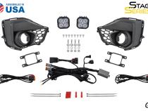 SS3 Add-On Fog Lamp Kit for 2024 Ford Mustang EcoBoost Yellow Max Diode Dynamics