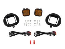 SS3 SAE/DOT Type DR Fog Light Kit Yellow (3000K) Max (38.5 watts) Yellow SAE Fog Diode Dynamics