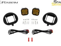 SS3 SAE/DOT Type DR Fog Light Kit Yellow (3000K) Max (38.5 watts) Yellow SAE Fog Diode Dynamics