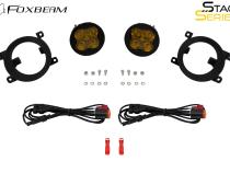 SS3 SAE/DOT Type Rav4 Fog Light Kit Cool White (6000K) Max (38.5 watts) White SAE Fog Diode Dynamics