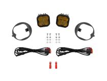 SS3 LED Fog Light Kit for 09-11 Honda Element, Pro Yellow SAE Fog Diode Dynamics